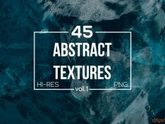 45P抽象涂鸦水墨油画PNG透明纹理图片素材 Abstract Paint Textures