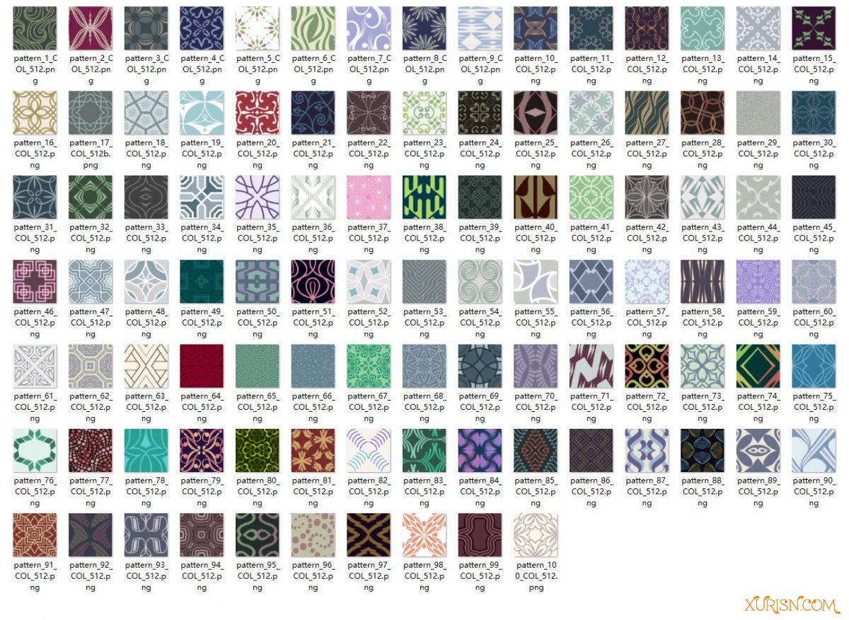 100款无缝图案贴图素材seamless patterns