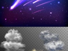 烟花 烟 爆炸 彩虹 火花 闪电 裂纹 冰柱 烈火 彗星 矢量图集