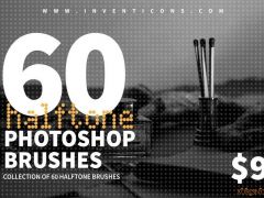 60款高分辨率半色调效果PS画笔集60 Halftone Photoshop Brushes