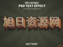 9款复古3D文字特效PSD模板Vintage 3D Text Effect Bundle