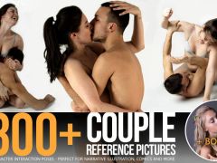 800+情侣各种姿势角色互动肖像特写等高清参考图片集