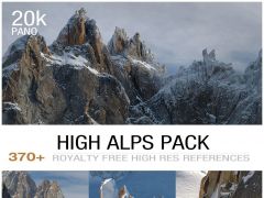 375张高清阿尔卑斯山自然山川参考图片合集High Alps Pack