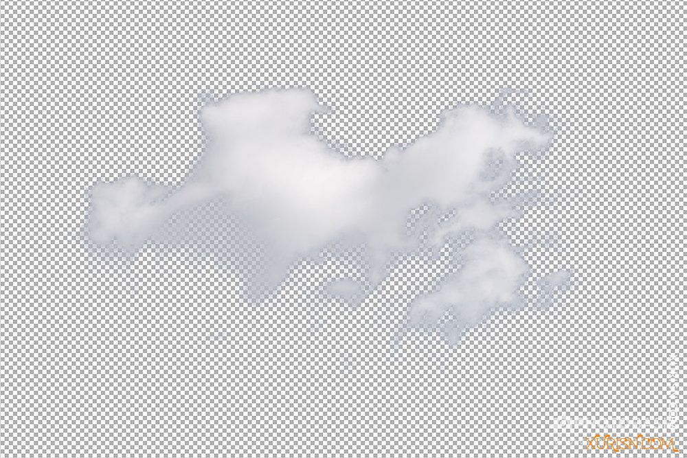 平面素材-50张高清真实云层烟雾16位PNG透明免抠参考图片集Clouds(13)